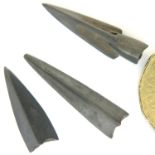 c300AD Roman Long range arrow heads - Piercer type. P&P Group 1 (£14+VAT for the first lot and £1+