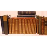 The works of Scott c1902, leather bound part set, with further volumes of poetic verse, etc. P&P