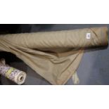 One roll of curtain material, total L: 30 metres. Not available for in-house P&P, contact Paul O'Hea