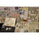 Six albums of world stamps. Not available for in-house P&P, contact Paul O'Hea at Mailboxes on 01925