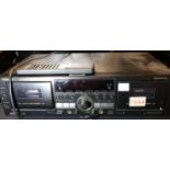 TEAC W-860R double cassette deck UR model W-860R, with remote. Not available for in-house P&P,
