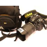 Nikon D90 camera with DX Nikkor 18-105 lens. P&P Group 1 (£14+VAT for the first lot and £1+VAT for