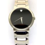 Movado; gents new old stock wristwatch, working at lotting, dial D: 33 mm. P&P Group 1 (£14+VAT