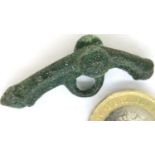 c350AD - Roman Bronze Double Penis Phallic Fertility pendant. P&P Group 1 (£14+VAT for the first lot