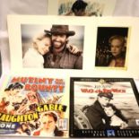 Two laser discs; Mutiny on The Bounty and Wake Of The Red Witch and a photo set for Australia. P&P