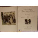 Architectural Watercolours & Etchings of W Wallot, c1919 hardcover clothbound with gilt stamped
