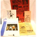 1950s American boxing Bill and a film bill for When We Were Kings. P&P Group 1 (£14+VAT for the