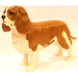 Beswick matt finish King Charles Spaniel, L: 18 cm. No cracks, chips or visible restoration. P&P