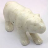 Oriental white jade Bear, L: 10 cm. P&P Group 1 (£14+VAT for the first lot and £1+VAT for subsequent
