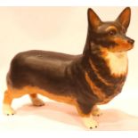 Beswick matt finish Corgi dog, Black Prince, L: 16 cm. No cracks, chips or visible restoration. P&