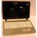 Hewlett Packard pavilion laptop, intel core I5, operating system windows 10. username and password