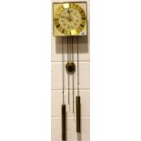 Junghans Ting Tang weight wall clock in working order with weights and pendulum, 26 x 26 cm. Not