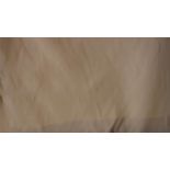 One roll of curtain material, W: 56'' x L: 40 metres. Not available for in-house P&P, contact Paul