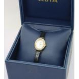 Avia; ladies new old stock wristwatch, boxed, working at lotting, dial D: 15 mm. P&P Group 1 (£14+