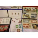 Eight albums of world stamps. Not available for in-house P&P, contact Paul O'Hea at Mailboxes on