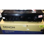 Denon integrated amplifier PMA520AE with remote. Not available for in-house P&P, contact Paul O'