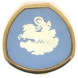 Ladies Wedgwood compact, L: 70 mm. P&P Group 1 (£14+VAT for the first lot and £1+VAT for