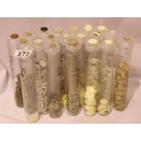 Twenty tubes of mixed buttons. Not available for in-house P&P, contact Paul O'Hea at Mailboxes on