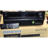 Onkyo TX-NR626 AV receiver amplifier tuner, boxed. Not available for in-house P&P, contact Paul O'