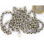 925 silver neck chain, L: 76 cm, 20g. P&P Group 1 (£14+VAT for the first lot and £1+VAT for
