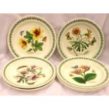 Seven Portmeirion Botanic Garden dinner plates. P&P Group 3 (£25+VAT for the first lot and £5+VAT