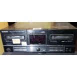 Technics stereo double cassette deck, model RS-X302. Not available for in-house P&P, contact Paul