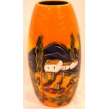 Anita Harris vase in the Tuscany pattern, H: 18 cm. No cracks, chips or visible restoration. P&P