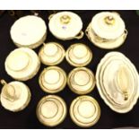 Twenty four piece Hutschenreuther Selb Weimar dinner set to include platters and tureens. Not