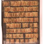 Sheet of 100 Victorian penny reds. P&P Group 1 (£14+VAT for the first lot and £1+VAT for