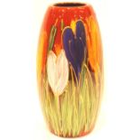 Anita Harris vase in the Crocus pattern, H: 18 cm. No cracks, chips or visible restoration. P&P