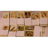 Ten complete sets of Gallahers cigarette cards and 180 odd cards. P&P Group 1 (£14+VAT for the first