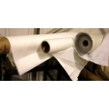 Three rolls of curtain material, total L: 15 metres. Not available for in-house P&P, contact Paul