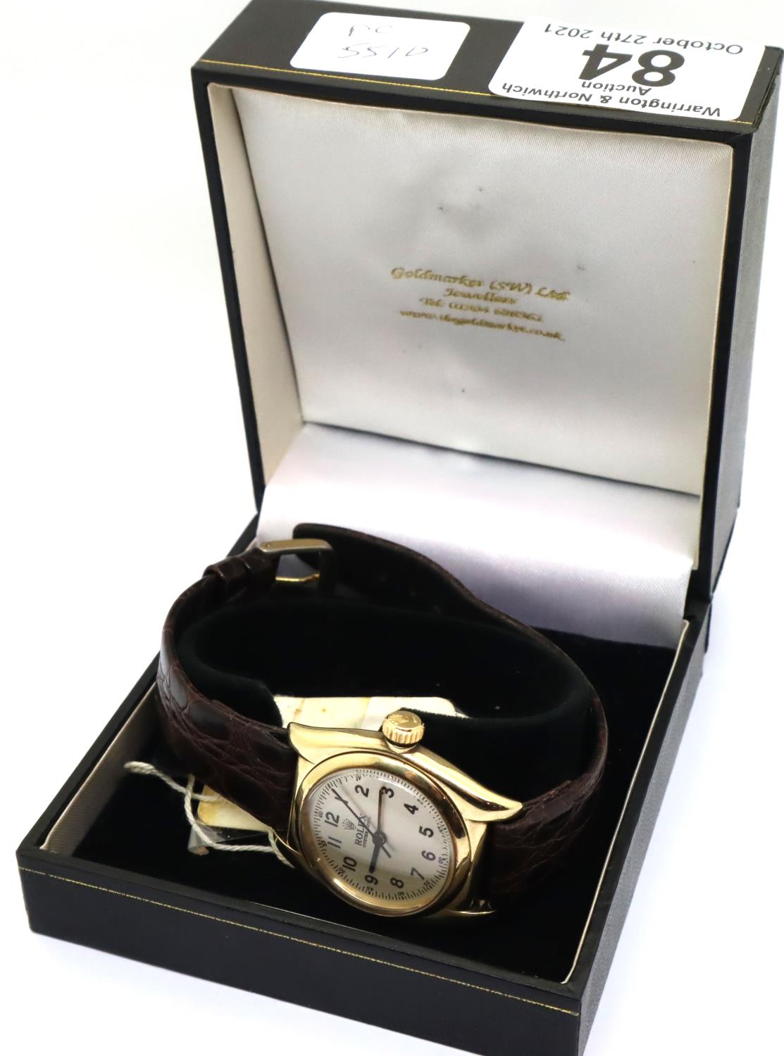 Rolex; gents 9ct gold vintage gentlemans wristwatch. Model Rolex Oyster Royale, Viceroy. Recent - Image 2 of 7