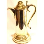 Large silver plated lidded flagon, H: 34 cm. P&P Group 3 (£25+VAT for the first lot and £5+VAT for