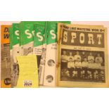 Early Sporting Magazines, including 1949 Sports Reporter (x2), Sports Express and Sport, c1950s. P&P