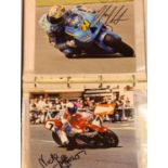 Fifty autographed photographic stills, all Moto GP interest including Lorenzo Lanzi, Billy