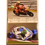 Moto-GP interest: autographed photographic stills including Sylvain Suintoli: Estrave (Tito)