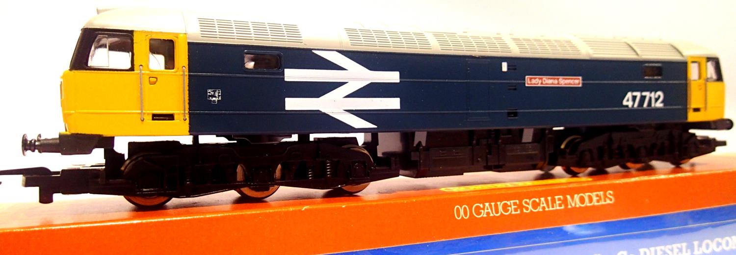 Hornby R316 Class 47, Lady Diana Spencer, 47712, Blue, in excellent condition, boxed. P&P Group