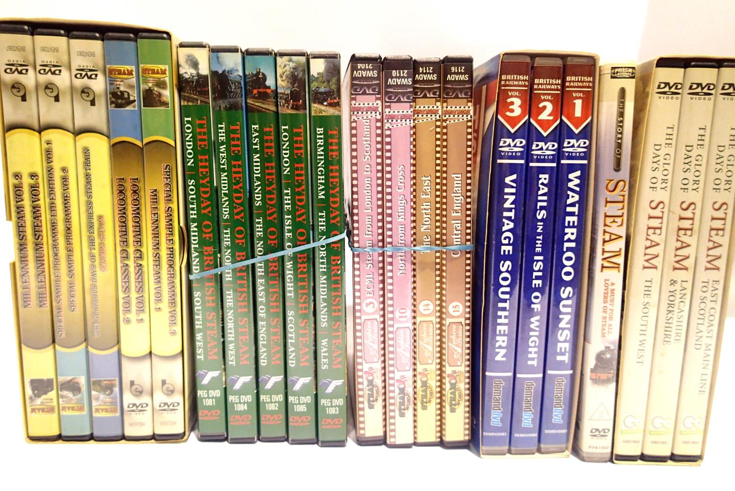 Twenty one railway related DVDs. P&P Group 1 (£14+VAT for the first lot and £1+VAT for subsequent