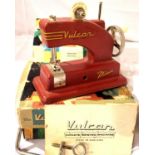 Vulcan Minor childs sewing machine, in good condition, box fair with instructions. P&P Group 1 (£