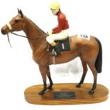 Beswick Red Rum with Brian Fletcher up, H: 24 cm. No cracks, chips or visible restoration. P&P Group