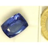 Loose 9.12cts certified natural sapphire. P&P Group 1 (£14+VAT for the first lot and £1+VAT for