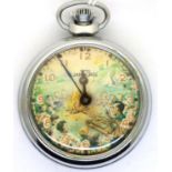Smiths; Scouts Jamboree movement pocket watch, working at lotting. P&P Group 1 (£14+VAT for the