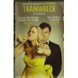 Trainwreck; a large printed vinyl cinema release poster, 245 x 152 cm. P&P Group 3 (£25+VAT for