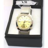 Chancellor; gents new wristwatch on stainless steel strap, not working. P&P Group 1 (£14+VAT for the