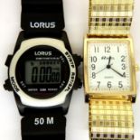 Lorus and Ravel gents wristwatches, working at lotting (2). P&P Group 1 (£14+VAT for the first lot