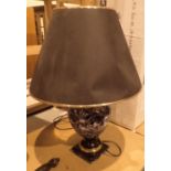 Modern decorative lamp and shade. Not available for in-house P&P, contact Paul O'Hea at Mailboxes on