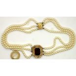 925 silver and pearl necklace, boxed, L: 42 cm. P&P Group 1 (£14+VAT for the first lot and £1+VAT