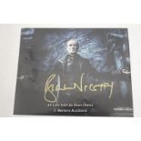 BILL NIGHY, ACTOR, AFTAL AND UACC CERTIFIED 10 X 8 PHOTO / SIGNED