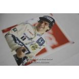 NELSON PIQUET, MOTOR SPORT , 10 X 8 MOUNTED - AFTAL AND UACC CERTIFIED / SIGNED